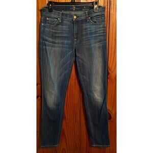 Women’s 7 for all mankind midrise ankle skinny size 28